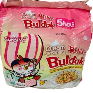 Samyang Cream Carbonara hot chicken Noodles
